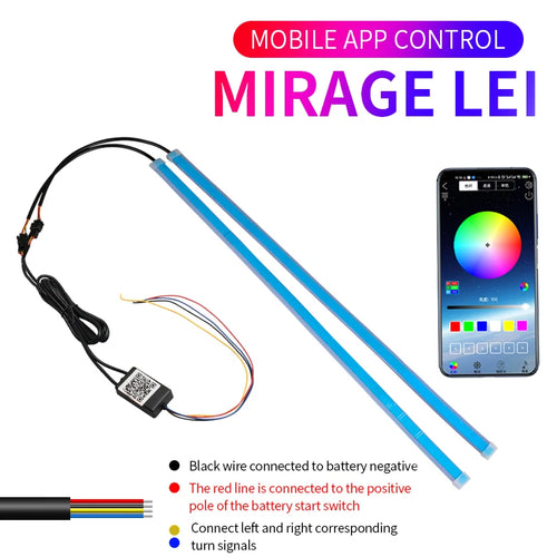 Állítható oldalsó LED szalag KuKirin G2 Master rollerekhez